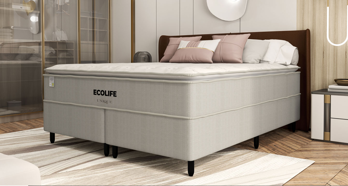 CAMA PLUMATEX UNIQUE ECOLIFE