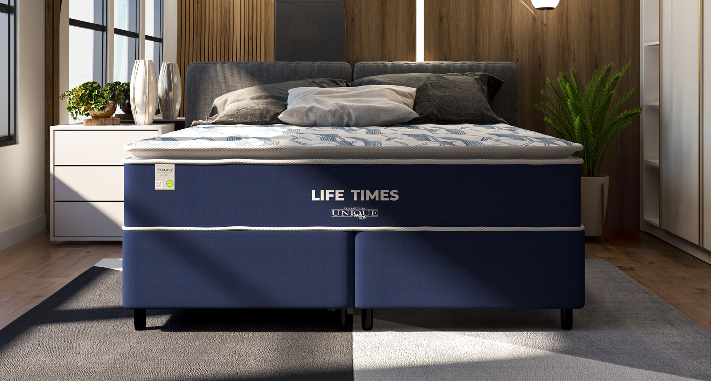CAMA PLUMATEX UNIQUE LIFE TIMES