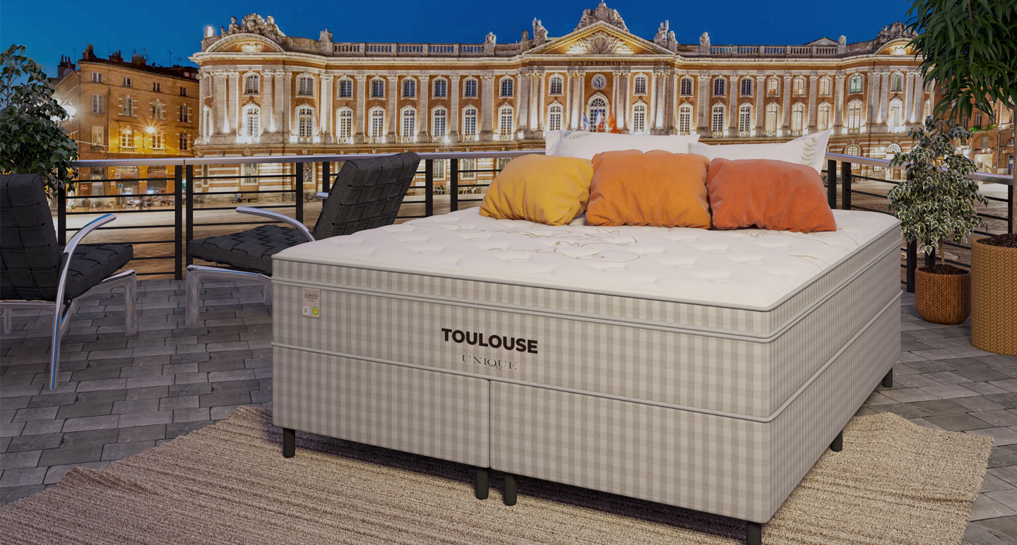 CAMA PLUMATEX UNIQUE TOULOUSE